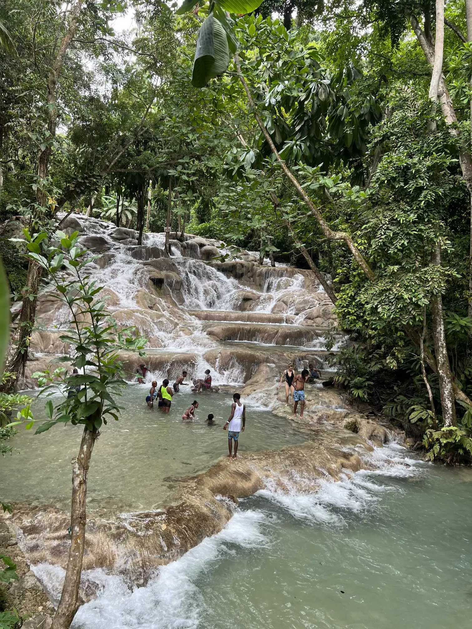 Waterfall (Blue hole or Dunns River Fallls)